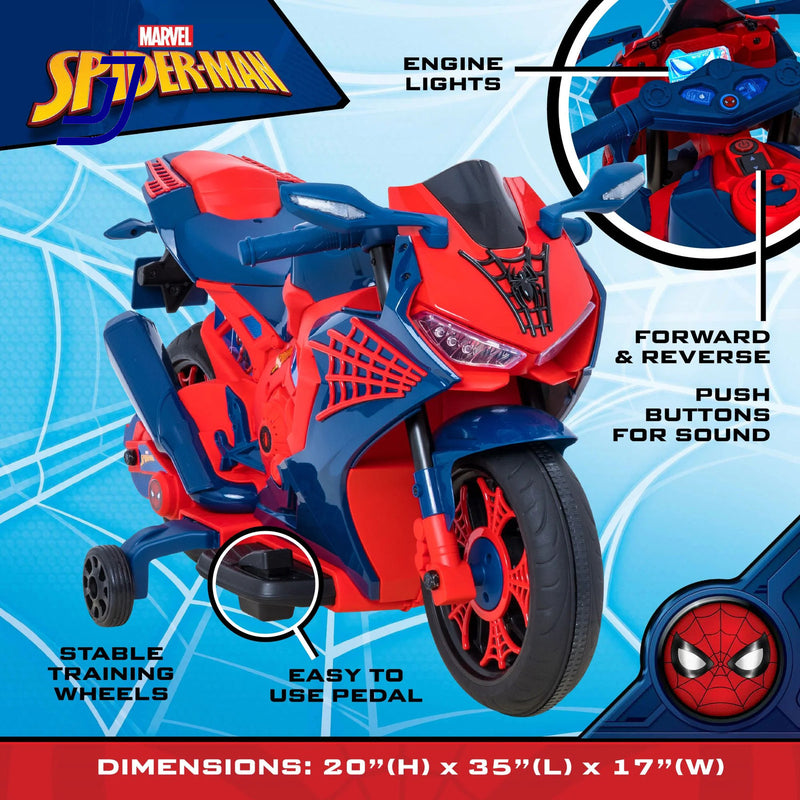 Rechargeable 6V Ride-On Motorcycle Toy for Kids Ages 3+ Supports up to 65 lbs Magic Cars 5