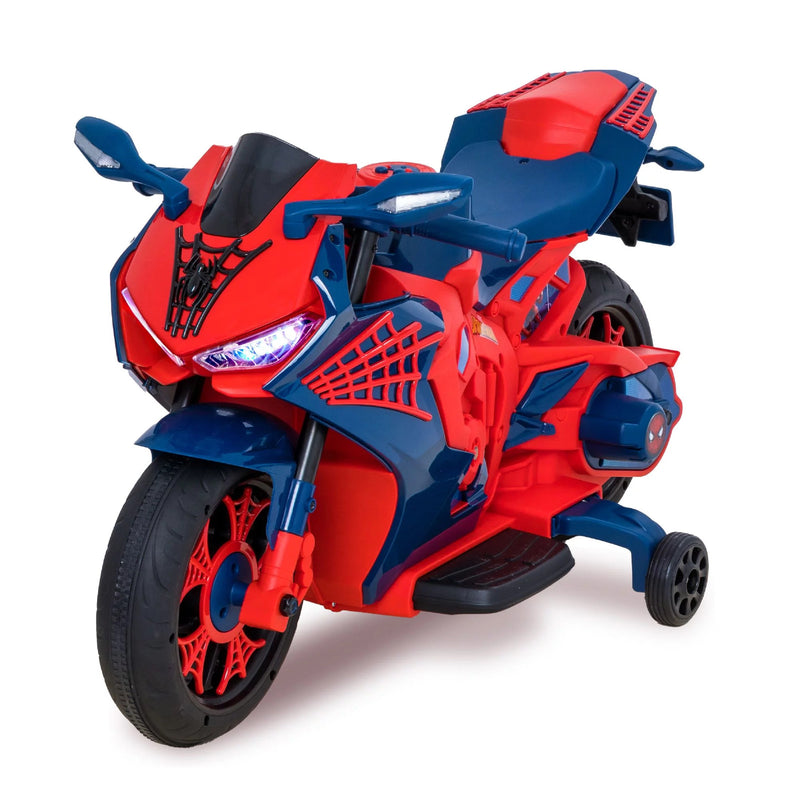 6V Spiderman Ride-On Motorcycle Toy for Kids Ages 3+ with Rechargeable Battery, Supports up to 65 lbs Magic Cars 11