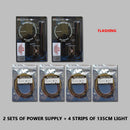 Motorcycle Wheel Hub Refit Colored LED Lights Magic Cars 12