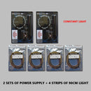 Wireless Powered Colored LED Lamp for Motorcycle Wheel Hub Magic Cars 14