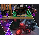 Wireless Powered Colored LED Lamp for Motorcycle Wheel Hub Magic Cars 1