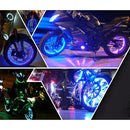 Wireless Powered Colored LED Lamp for Motorcycle Wheel Hub Magic Cars 2