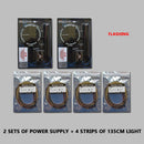 Wireless Powered Colored LED Lamp for Motorcycle Wheel Hub Magic Cars Variant 0