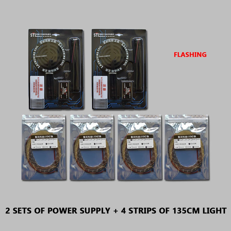 Wireless Powered Colored LED Lamp for Motorcycle Wheel Hub Magic Cars Variant 0