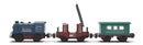 Battery-Powered Train Set for Wooden Tracks - 3-Piece Playset for Kids Ages 3 and Up Magic Cars 8