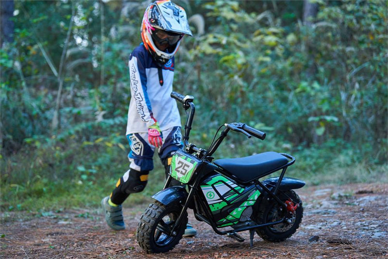 24V 250W Electric Mini Bike Black High-Power Off-Road Ride Magic Cars 10