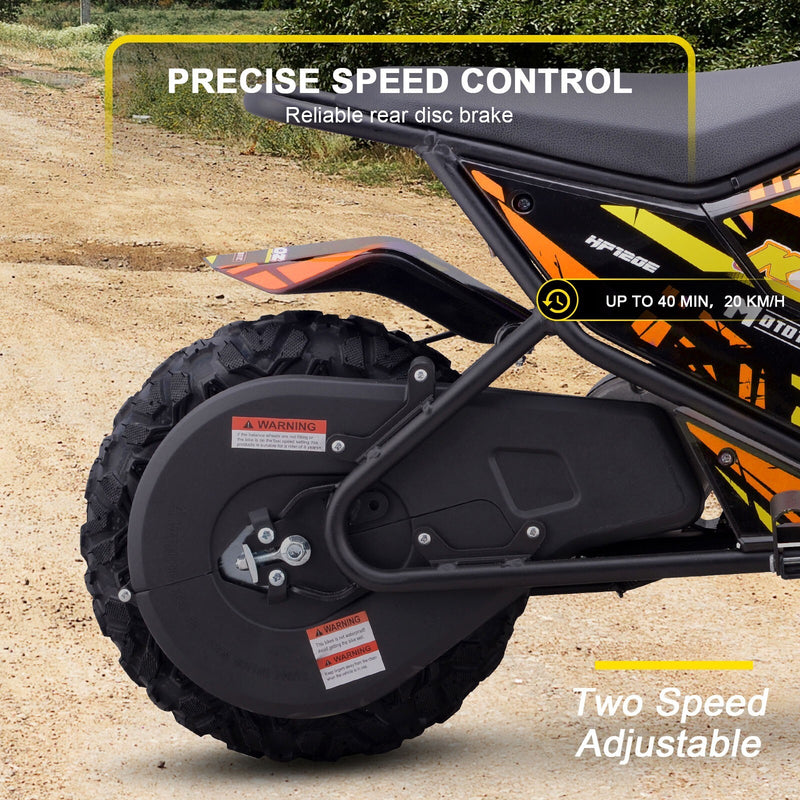 24V 250W Electric Mini Dirt Bike for Kids in Orange Ride-On Magic Cars 3