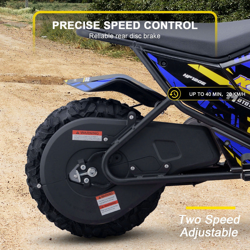24V 250W Electric Lithium Mini Bike HP120E Blue, Speed up to 10 MPH Magic Cars 3