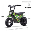 24V 250W Electric Lithium-Powered Mini Bike HP120E Green Up to 10 MPH Magic Cars 6