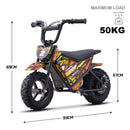 24V 250W Electric Lithium-Powered Mini Bike HP120E with 10MPH Speed Orange Magic Cars 6