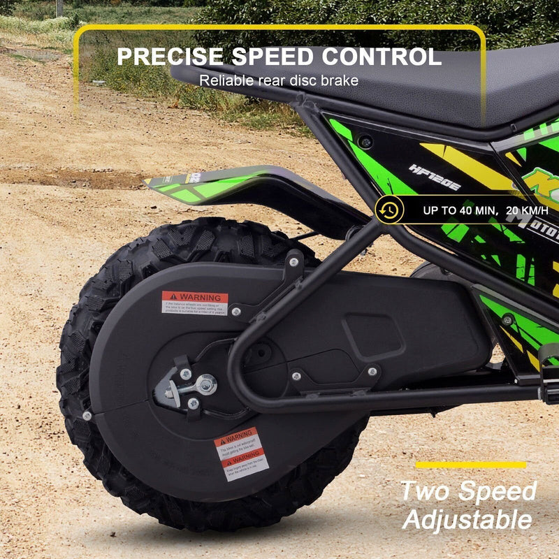 24V 250W Electric Mini Bike Green (HP120E) Magic Cars 3