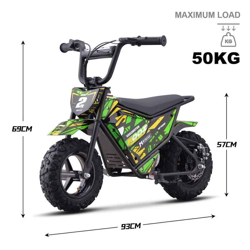 24V 250W Electric Mini Bike Green (HP120E) Magic Cars 6