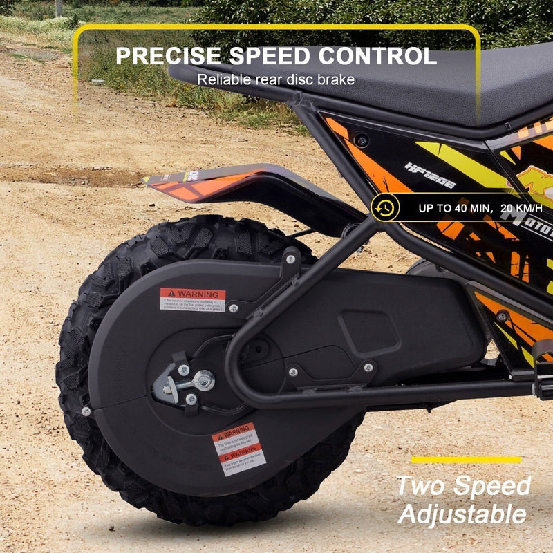 24V 250W Electric Mini Bike HP120E in Orange Magic Cars 3