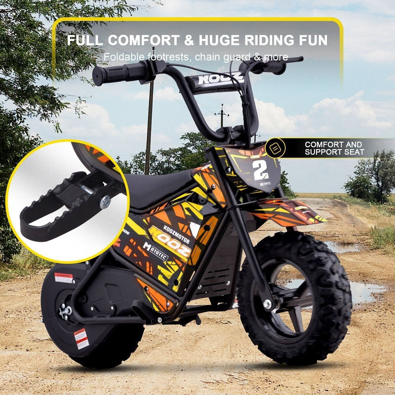 24V 250W Electric Mini Bike HP120E in Orange Magic Cars 4