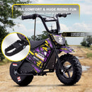 24V 250W Electric Mini Bike Purple Model HP120E Magic Cars 4