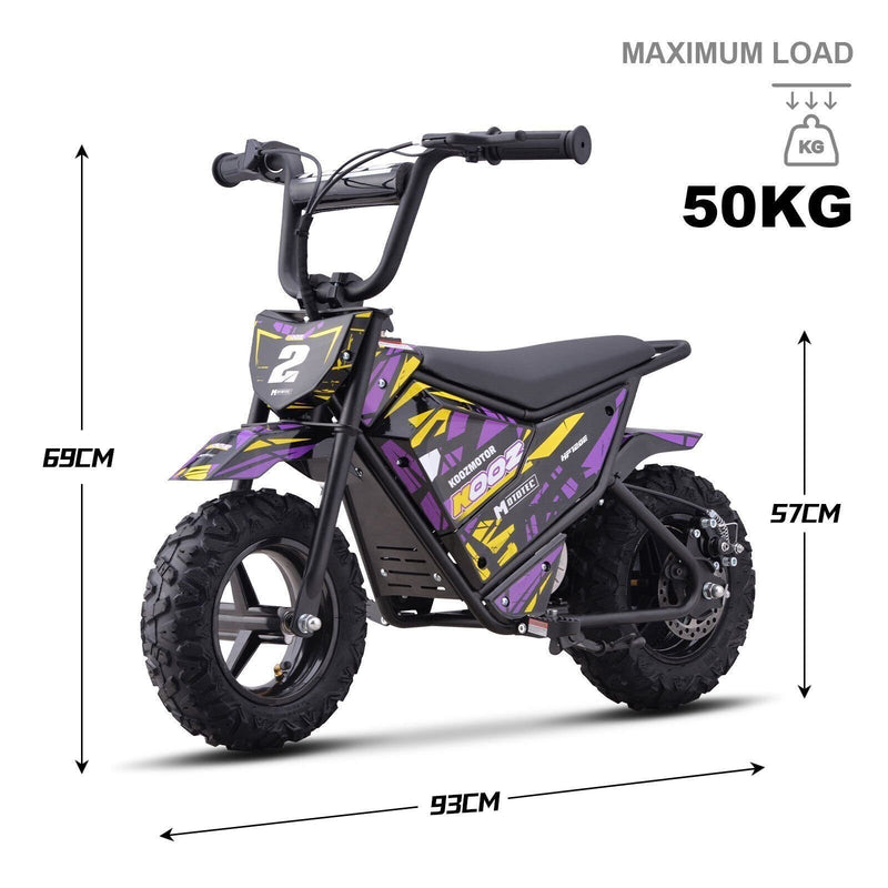 24V 250W Electric Mini Bike Purple Model HP120E Magic Cars 6
