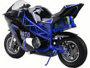 36V 500W Electric Pocket Bike GT Blue with Steel Frame, Disc Brakes, Key Start, 20 MPH Magic Cars 2