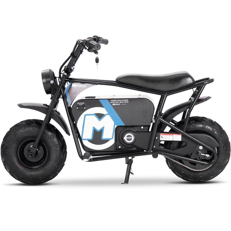 48V 1000W Electric Mini Bike Black High-Power Off-Road Ride Magic Cars 5