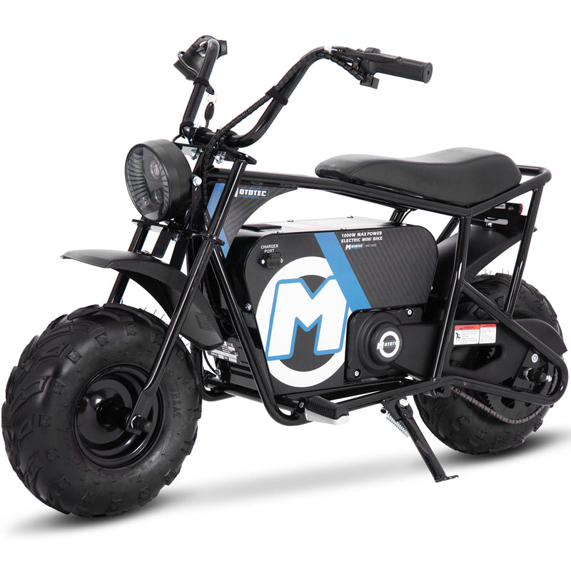 48V 1000W Electric Mini Off-Road Bike Black Powerful Ride Magic Cars 5
