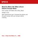 Metro 36V 500W Lithium Battery Electric Scooter in Blue Magic Cars 10