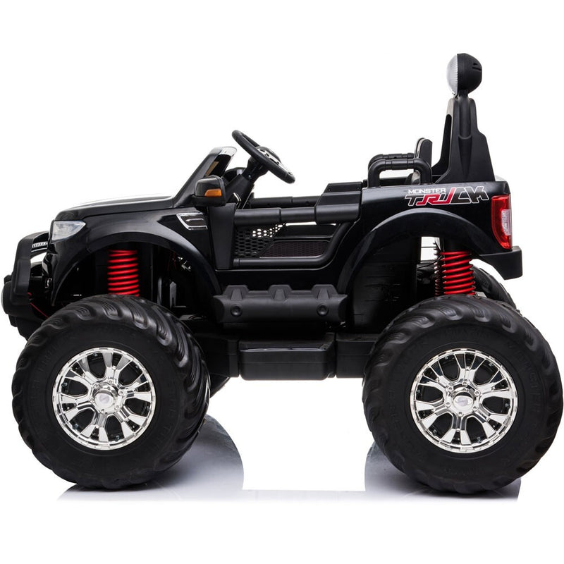 12V 4x4 Monster Truck with Music and 2.4GHz Remote Control, Black Magic Cars 6