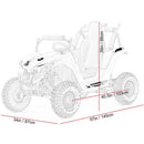 Kids 48V 1200W UTV with Full Suspension and Powerful Motor Red Magic Cars 5