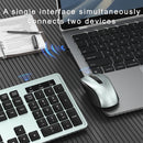 Gray Wireless Keyboard and Mouse Set for PC and Laptop Magic Cars 3