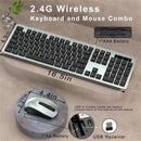 Gray Wireless Keyboard and Mouse Set for PC and Laptop Magic Cars 5