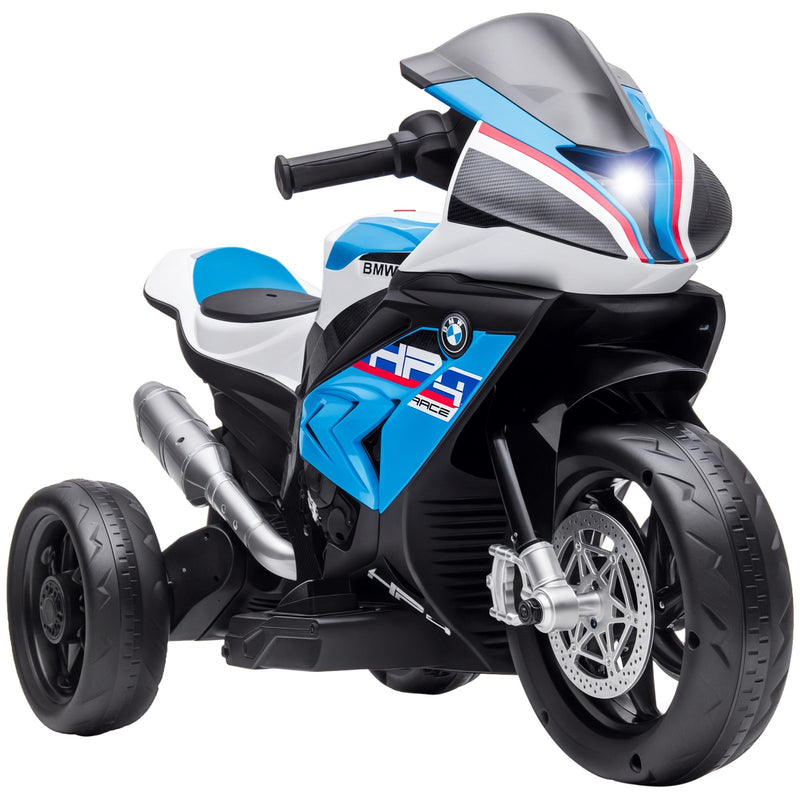 Battery-Powered Blue Multi-Terrain Ride-On Motorbike for Kids Magic Cars 2