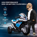 Battery-Powered Blue Multi-Terrain Ride-On Motorbike for Kids Magic Cars 4