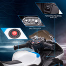 Battery-Powered Blue Multi-Terrain Ride-On Motorbike for Kids Magic Cars 5