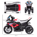 Red Battery-Powered Multi-Terrain Ride-On Motorbike for Kids Magic Cars 1