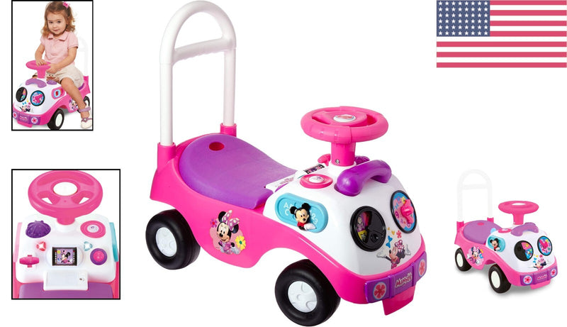 First Minnie Interactive Ride-On Toy for Toddlers with Lights and Sounds, Large Size Magic Cars 1