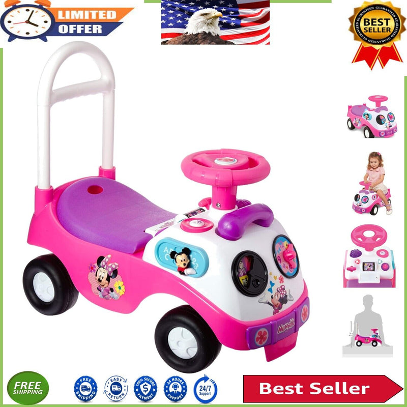 First Minnie Interactive Ride-On Toy for Toddlers with Lights and Sounds, Large Size Magic Cars Variant 0