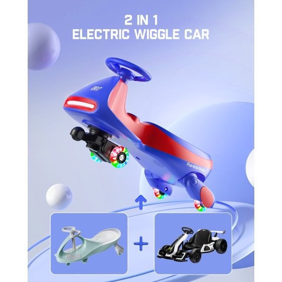 Electric Wiggle Ride-On Car with Pedal for Kids and Toddlers Magic Cars 3