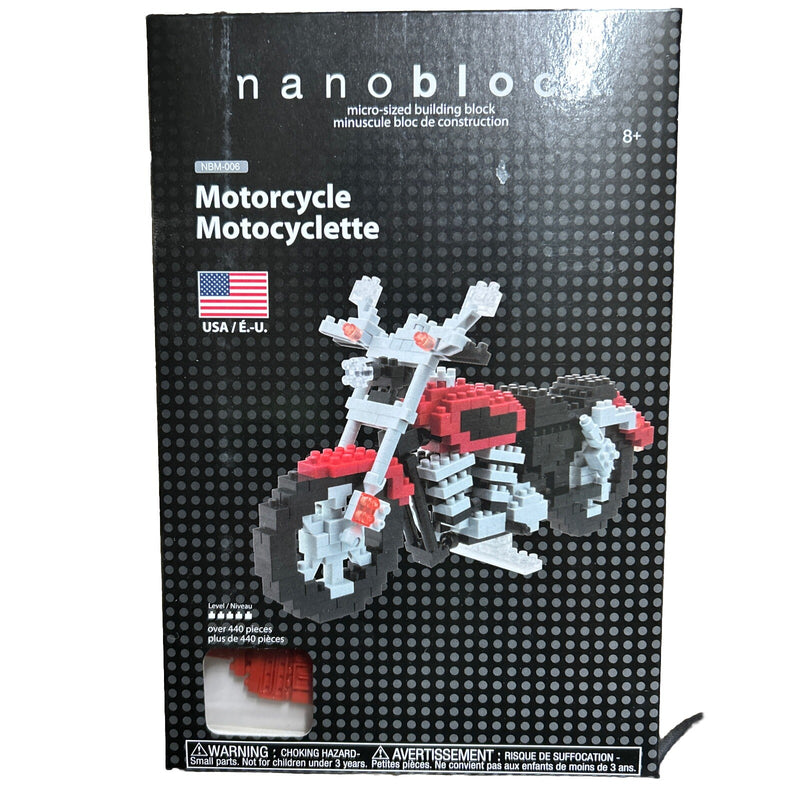 Motorcycle Nanoblock Building Set, 440 Pieces for Ages 8+ Magic Cars 0