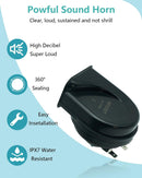 12V Small Dual-Tone Car Horn Kit for Universal Fit Magic Cars 1