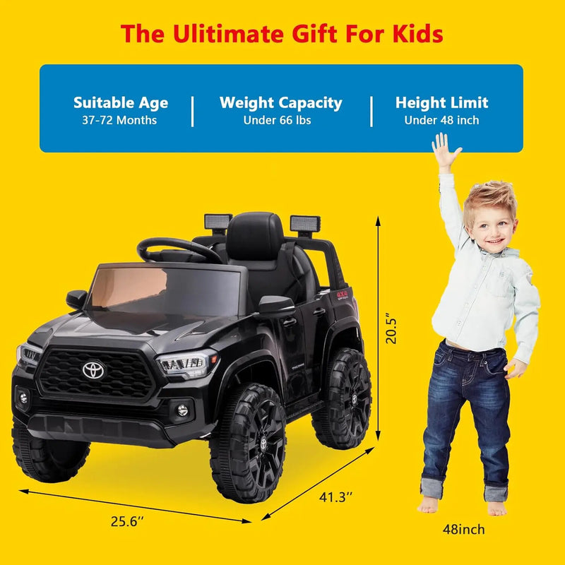 12V Kids Electric Ride-On Truck Toy with Remote Control and Safety Belt Magic Cars 14