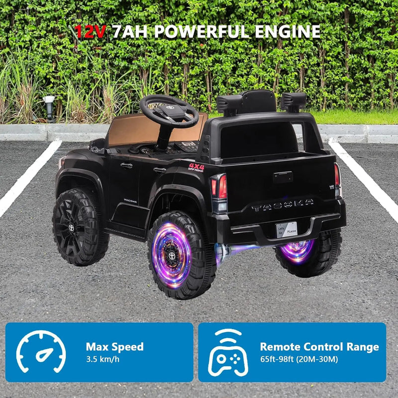 12V Kids Electric Ride-On Truck Toy with Remote Control and Safety Belt Magic Cars 16