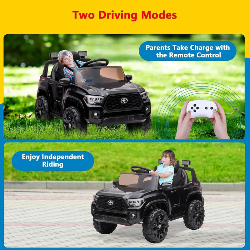 12V Kids Electric Ride-On Truck Toy with Remote Control and Safety Belt Magic Cars 18