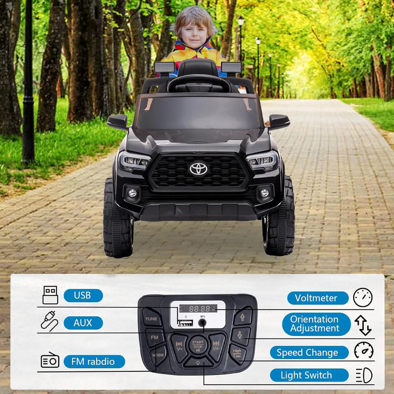 12V Kids Electric Ride-On Truck Toy with Remote Control and Safety Belt Magic Cars 19