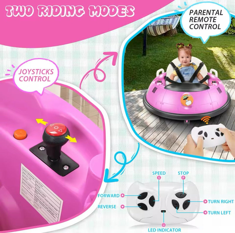 12V Electric Ride-On Baby Bumper Car with Remote Control for Kids and Toddlers Magic Cars 1