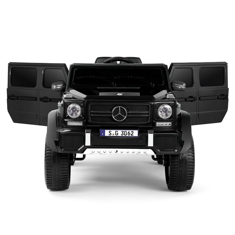 12V Electric Kids Ride-On Car with LED Lights and Music Remote Control, Black Magic Cars 13