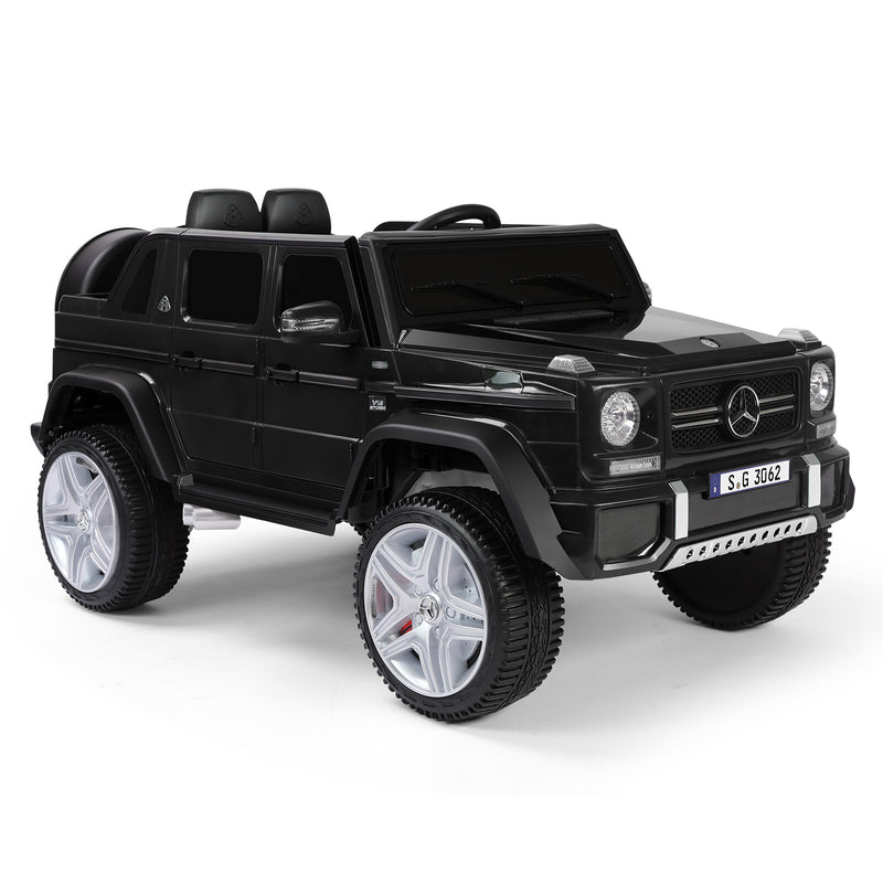 12V Electric Kids Ride-On Car with LED Lights and Music Remote Control, Black Magic Cars 16