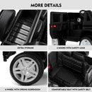 12V Electric Kids Ride-On Car with LED Lights and Music Remote Control, Black Magic Cars 9