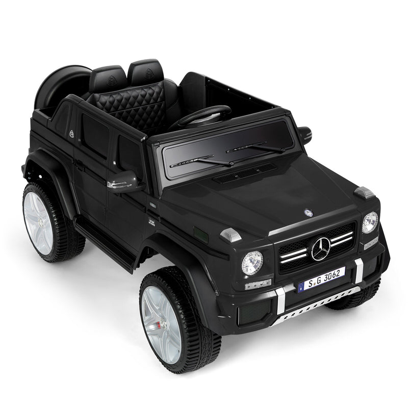 12V Electric Kids Ride-On Car with LED Lights, Music, and Remote Control – Black Mercedes-Benz Style Magic Cars 12