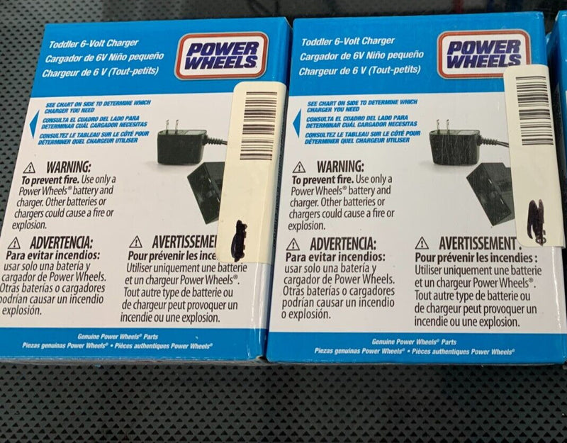 2-Pack 6-Volt Power Wheels Toddler Charger Replacement OEM Magic Cars Variant 0
