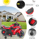 2024 Kids 12V Red Electric Ride-On Dirt Bike with Training Wheels and Lights Magic Cars 0