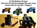 24V Replacement Charger for Power Wheels Grave Digger Toy Vehicle Magic Cars 0