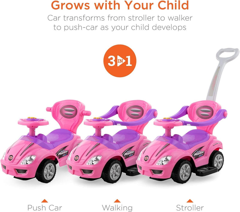 3-in-1 Ride-On Car Toy for Toddlers Ages 2-4 Years Magic Cars 1